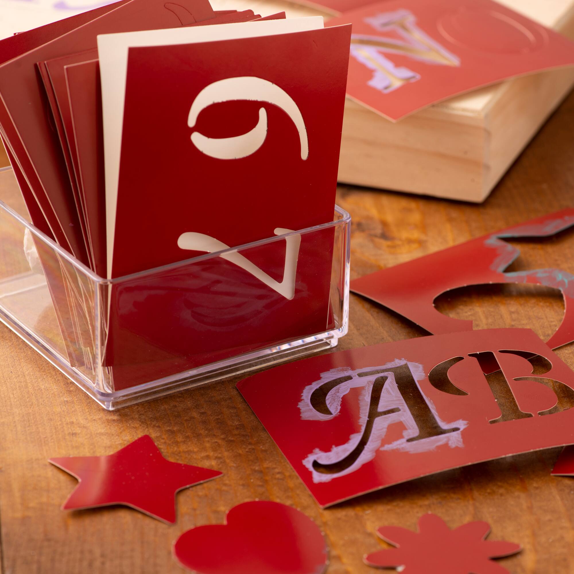 6 Pack: 2" Wedding Alphabet Stencils Set by Craft Smart™